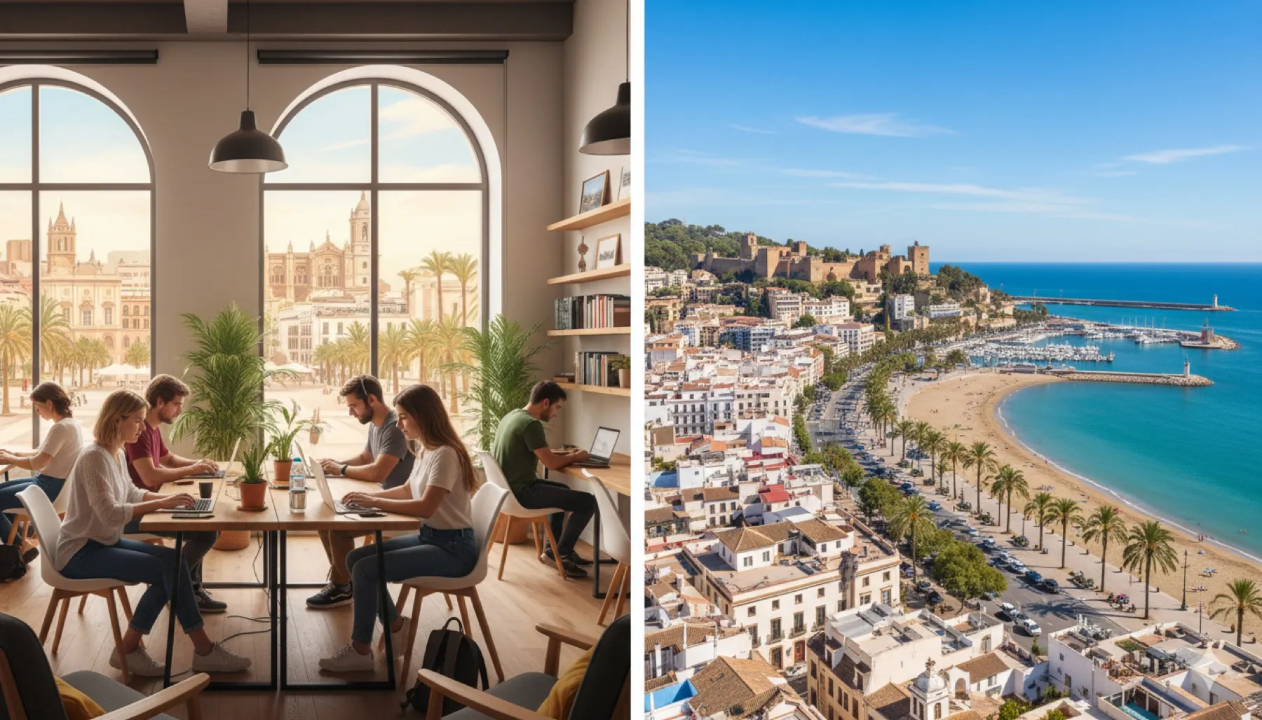 Workation mit Coworking und Küstennähe in Málaga
